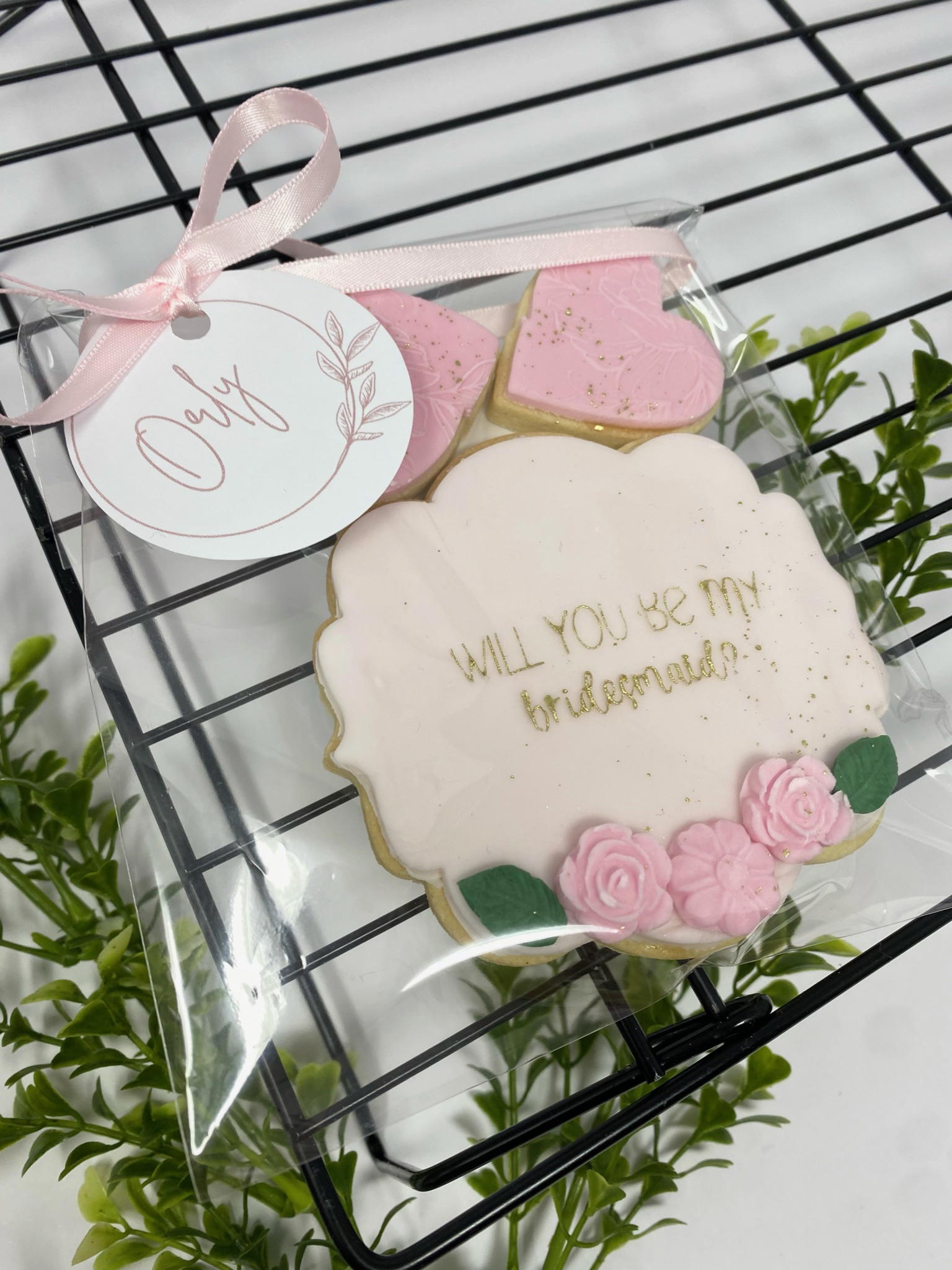Bridesmaid, Maid of Honour Personalised Biscuits