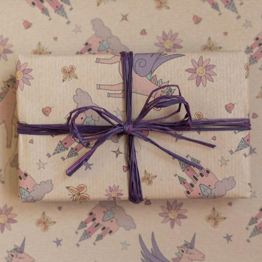 Unicorn Design Gift Wrap3