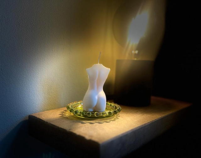 Female Torso Candle